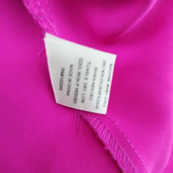 Skies are Blue Top Womens Plus 2X Pink Zacary ruffle style blouse Sleeveless - Picture 5 of 8